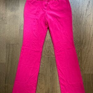 NWT 7th Ave Design Studio New York and Co Vibrant Pink Pant- 6 Reg